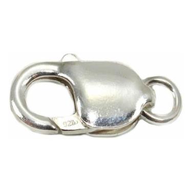 Imagem de Kit 2 Fecho Mosquetão Grande Corrente / Pulseira Prata 925 / 2 / prata