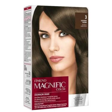 Imagem de Amend Magnific Color Coloração 3 Castanho Escuro 140g - Amend Cosmétic