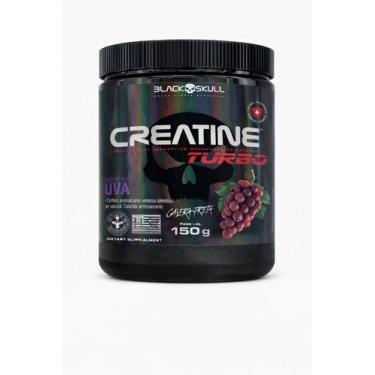 Imagem de creatina turbo pote 150g sabor uva black skull
