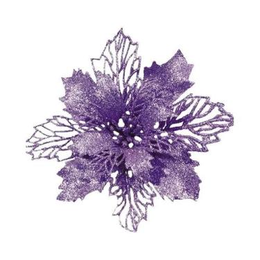 Imagem de Enfeites Para Árvore De Natal, Flores Artificiais, Pingente Pendurado,