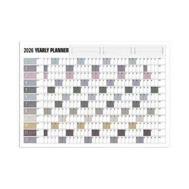 Imagem de Calendário De Parede Anual 365 Dias 2026: Agenda Diária, Semanal E Men