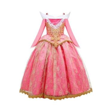 Imagem de Fantasia De Princesa Elsa Aurora Para Meninas, Vestido Elegante De Ani