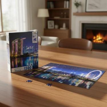 Imagem de Jogo Quebra-Cabeça Singapura 1500 Peças Pais&Filhos