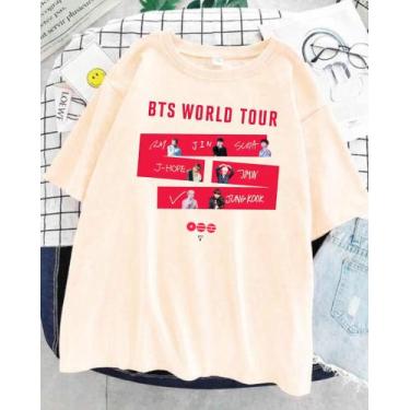 Imagem de Camiseta BTS World Tour 2026 Aesthetic Unissex - Sneko Store, Offwhite