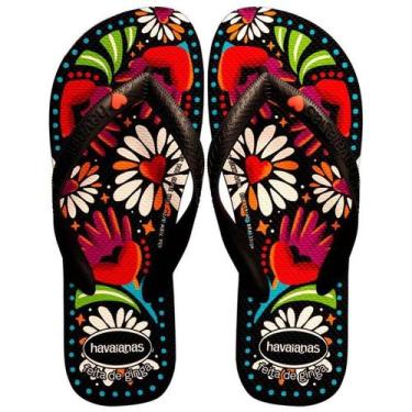 Imagem de Chinelo Havaianas Top Begonia Feminino - Preto - 3738, PRETO, 37/38