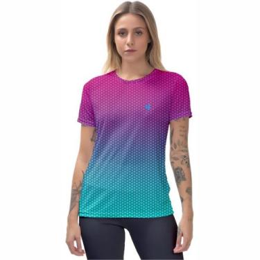Imagem de Camiseta Feminina Fitness Academia Blusa Caminhada Treino Musculacao C