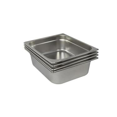 Imagem de 4 Cubas Gastronômica Buffet GN 1/1 150mm Aço Inox Sem Alça - BONSUCESS