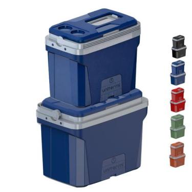 Imagem de Kit Caixa Termica Cooler Unitermi Jurere 20L e 36L Alça Reforçada Port