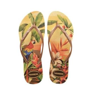 Imagem de Chinelo Feminino Havaianas Tropical Slim Amarelo - 4122-Feminino
