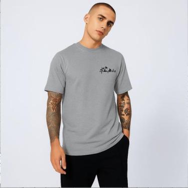 Imagem de Camiseta Unissex Minimalista Montanha Em Algodão Premium - MB Sport, C
