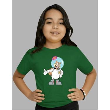 Imagem de Camiseta Infantil Sandy Bochechas Camisa Bob Esponja - MB Sports, Verd