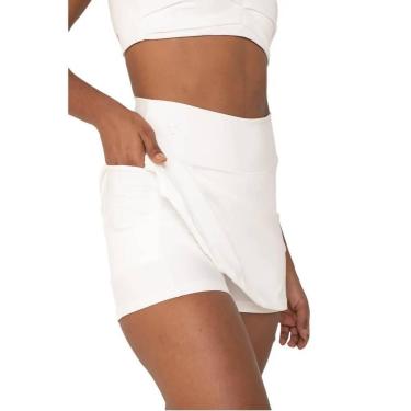 Imagem de Short Saia Amei Sport com Bolso Interno - Branco-Unissex