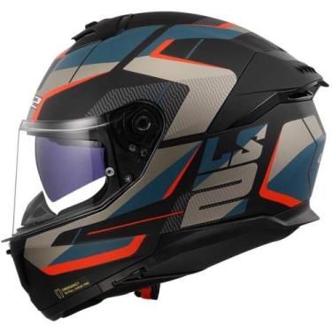 Imagem de Capacete LS2 Stream II FF808 Road, Preto/Azul, 58