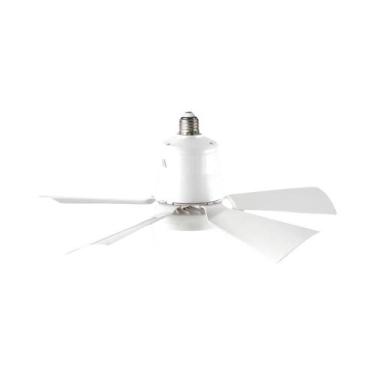 Imagem de Ventilador De Teto LED Regulável Com Luz, Soquete E27, Controle Remoto