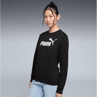 Imagem de Moletom Puma Ess No.1 Logo Crew - Preto XGG-Feminino
