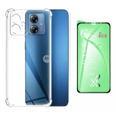 Imagem de Capa Capinha Case Anti Queda + Película Para Motorola G54 - Capinhas p