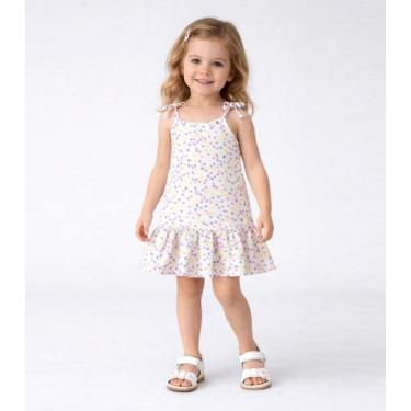 Imagem de Vestido Infantil Alça Com Laço Nas Pontas Select Rosa, 10, Rosa