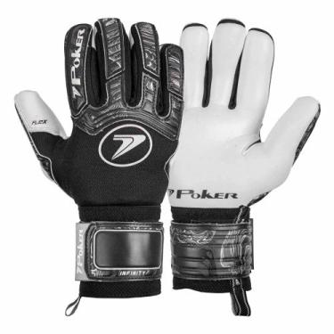 Imagem de Luva de goleiro poker futebol de campo profissional infinity preto, 10