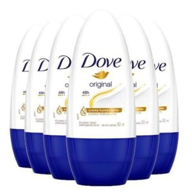 Imagem de Kit Desodorante Antitranspirante Rollon Dove Original 48h 6un