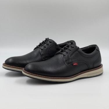 Imagem de Sapato Ferracini Casual com Cadarço Easy Masculino, 40, Preto