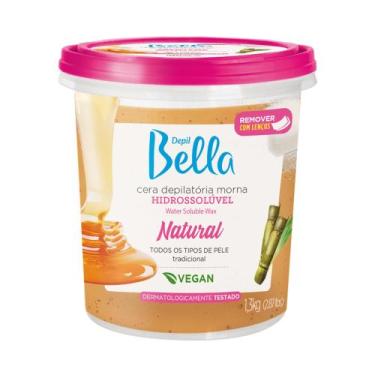 Imagem de Cera Hidrossolúvel Depil Bella 1,3Kg Natural