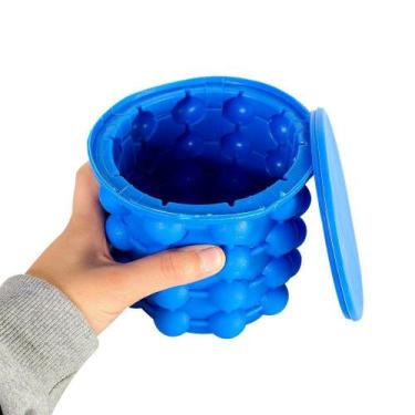 Imagem de Balde de Gelo Térmico Silicone 120 Cubos Armazenamento Festas Bebidas 