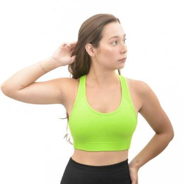 Imagem de Top Nadador Feminino Sustentação Roupa Academia Ginástica Fitness Lupo