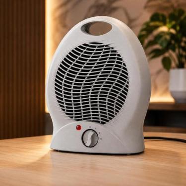 Imagem de Aquecedor Elétrico Portátil 2000W 220V Cinza para Quarto Sala Escritór