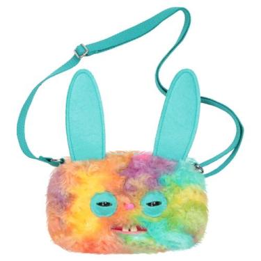 Imagem de Bolsa Transversal De Pelúcia Monstro De Dentes Feios De Cabeça Grande 