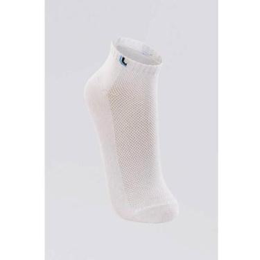 Imagem de Meia Algodão Lupo 03225-028 Cano Curto, G (41/44), Branco