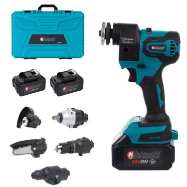 Imagem de Kit Ferramentas Nakasaki 5 em 1 Brushless 48V Bateria Maleta Profissio