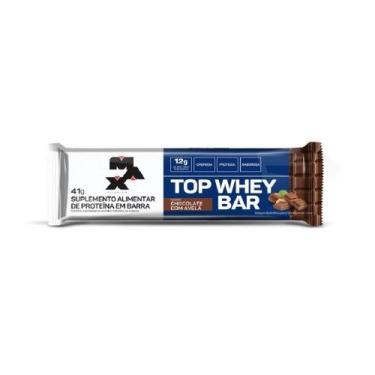 Imagem de Top Whey Bar 41g Sabor Chocolate Com Avelã - MAX TITANIUM