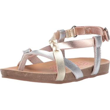Imagem de Blowfish Kids Baby Girls Granola B T (Bebê/Criança pequena), Silver/Rose Gold/Gold Dyecut, 6 Toddler