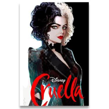 Imagem de Poster Decorativo 42cm X 30cm A3 Brilhante Cruella Dalmatas - Bd Net C