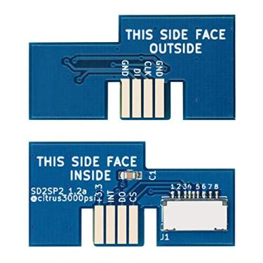 Imagem de HUAYUWA 1 adaptador de cartão SD Mircro SD2SP2 (azul) serve para peças sobressalentes do leitor de cartão SDL TF SD2SP2 da Gamecube