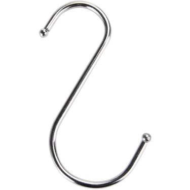 Imagem de TOPINCN Gancho de metal, 10 peças de gancho de pendurar multifuncional de ferro em forma de S, ganchos utilitários para casa banheiro cozinha suporte de roupas (G)