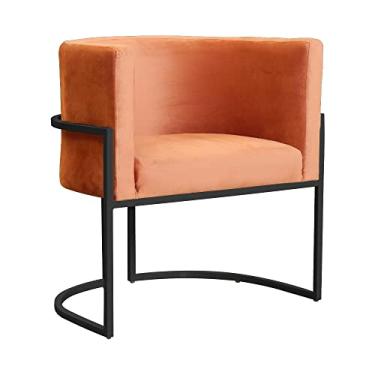 Imagem de Poltrona Luana Requinte Base Preta Veludo Cores - DS Estofados