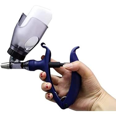 Imagem de Injetor De Pistola De Seringa De Gado, Seringa Contínua Automática De Gado De 2 Ml / 5 Ml, Com Design De Trava De Agulha, Equipamento Multifuncional Para Ovelhas De Galinhas Veterinárias De Fazend