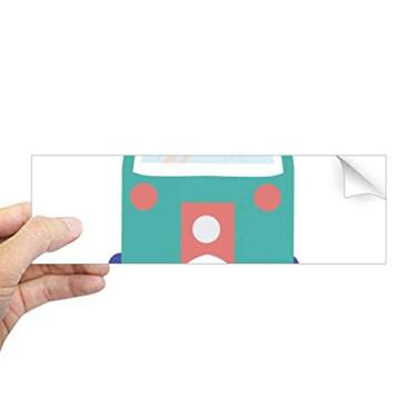 Imagem de DIYthinker Tailândia Adesivo retangular com ilustração de arte de trator de três rodas para notebook, decalque de janela