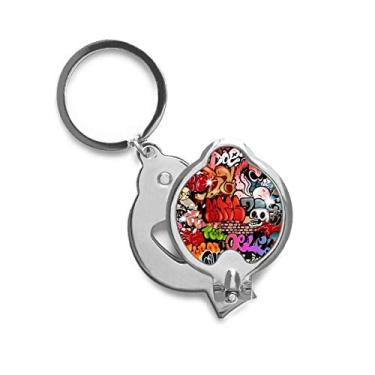 Imagem de Graffiti Street – Cortador de unhas de dedo colorido de caveira para pintura de parede, cortador de unha