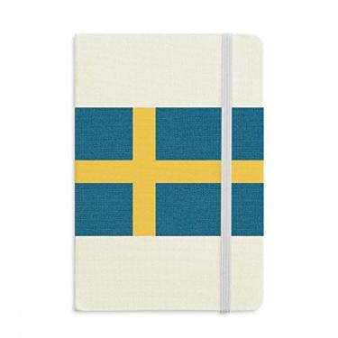 Imagem de Caderno com a bandeira nacional da Suécia com capa dura em tecido oficial