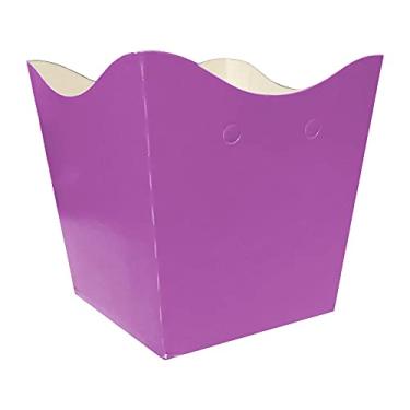 Imagem de Cachepot de Papel Roxo Pequeno - 10 Unidades