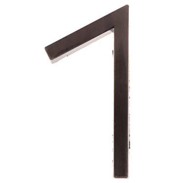 Imagem de Placa flutuante 3D de 7,6 cm, placa de endereço com número de porta cromada de cetim preto, para artigos de decoração de apartamentos planos, placa digital de 0 a 9, plástico ABS