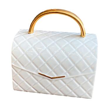 Imagem de seelucky Caneca de saco com tampa de colher estilo nórdico xícara de café de cerâmica xícara de chá presente feminino escritório casa (saco azul, 380 ml)