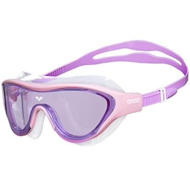 Imagem de ARENA Óculos de natação unissex juvenil The One Junior para meninos e meninas de 6 a 12 anos, lentes sem espelho, perfeitos para piscina de verão, rosa/violeta