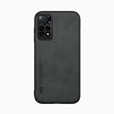 Imagem de Kepuch Silklike Capa para Redmi Note 11 Pro/Note 11E Pro 5G - Case Placa de Metal Embutida para Redmi Note 11 Pro/Note 11E Pro 5G - Preto
