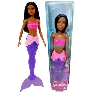 Imagem de Boneca Barbie Sereia Dreamtopia Negra Mattel HGR04