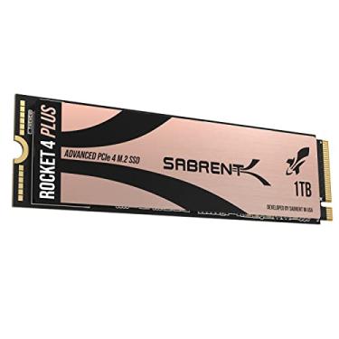 Imagem de SSD Rocket Sabrent 4 Plus NVMe 4.0 Gen4 PCIe M.2 de 1TB Disco Sólido Interno de Desempenho Extremo (SB-RKT4P-1TB)