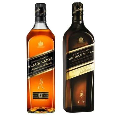 Imagem de Whisky Kit Jhonnie Walker - Black Label 1L + Double Black 1L