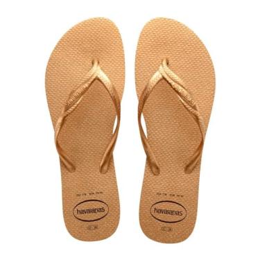 Imagem de Chinelo Dourado Fantasia Gloss Havaianas Womens n° 41/42
